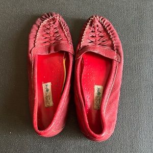Suede moccasins